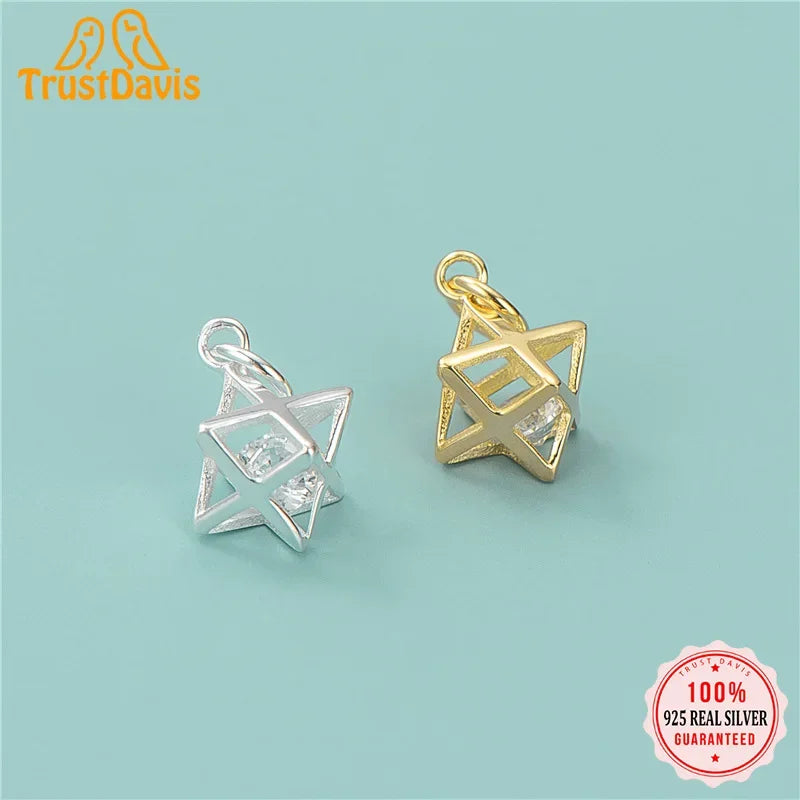 Rhombus Shiny Charm Pendant Handmade DIY Accessories HY684