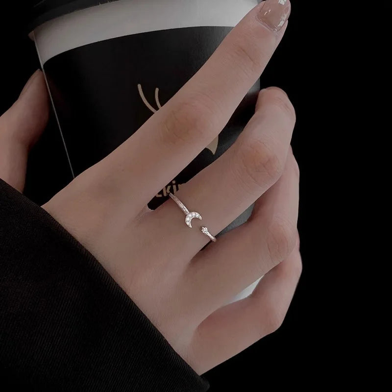 Star Moon Ring DA3235