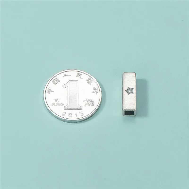 Square Moon and Sun Tube Charm Pendant Handmade DIY Accessories DZ1686