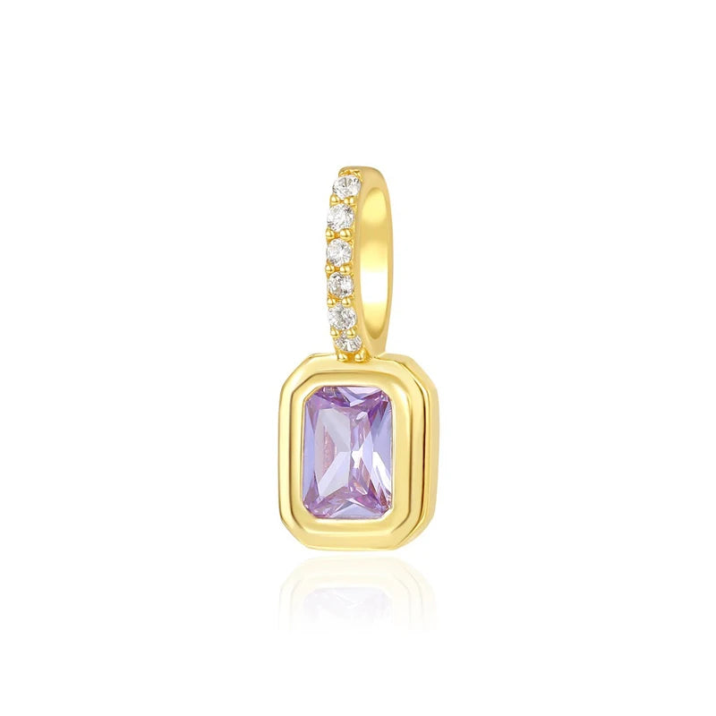 TSquare Colored Zircon Charm Pendant DZ1695