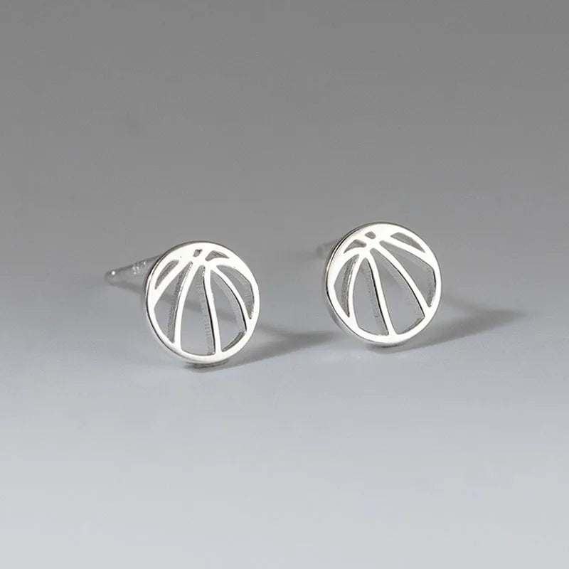 Basketball Openwork Stud Earrings DS4925