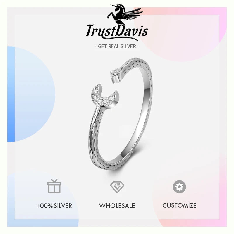 Star Moon Ring DA3235