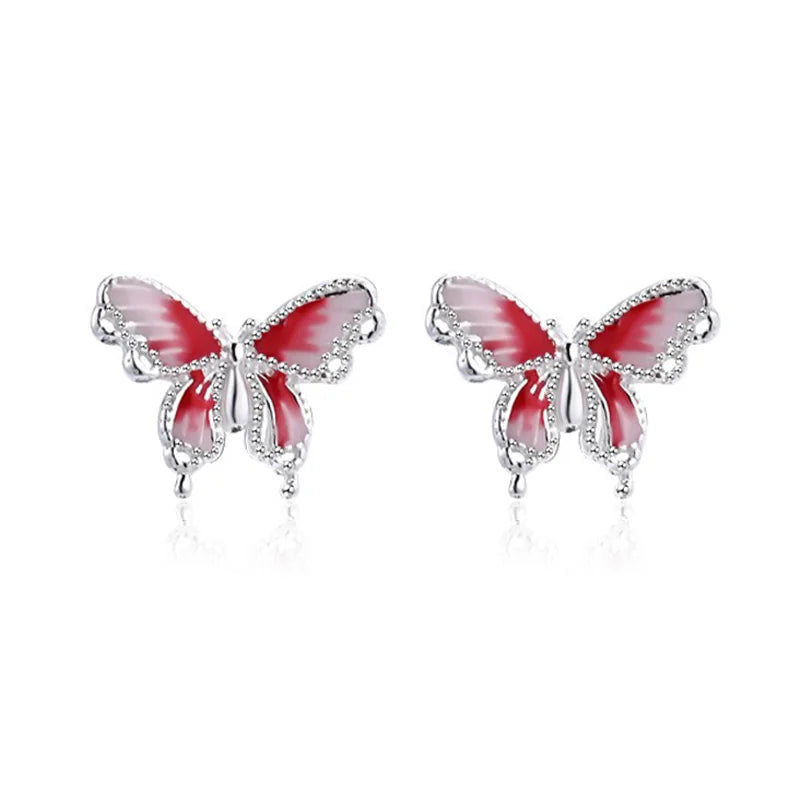 Sweet Romantic Butterfly Stud Earrings DA3208