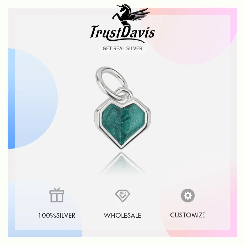 Heart Charm Pendant Handmade DIY Accessories DZ1710
