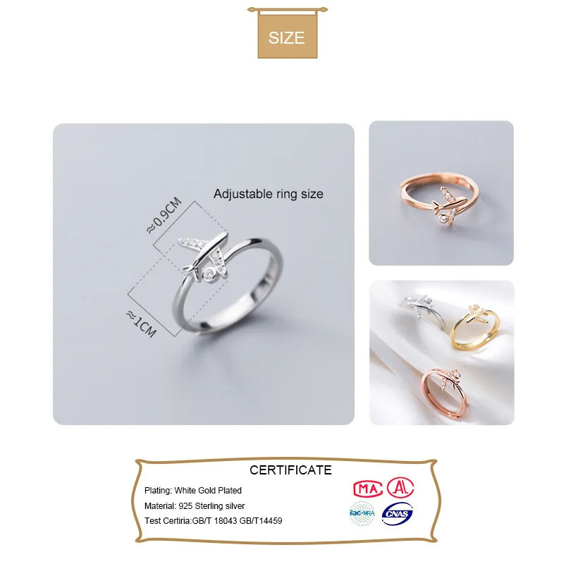 Sweet Aircraft Opening Ring DA976