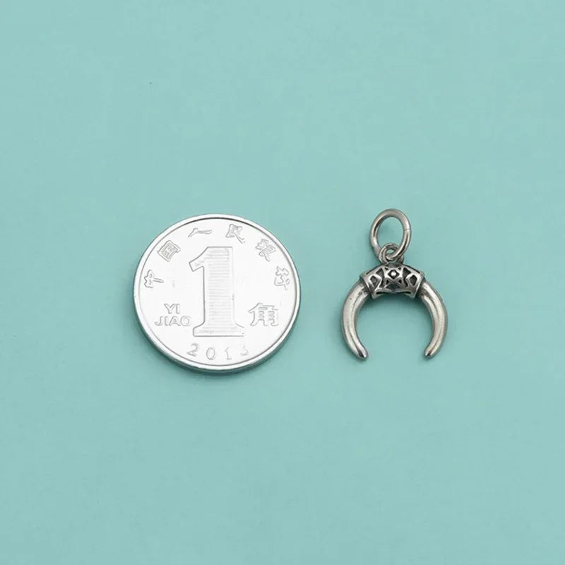 Retro Crescent Charm Pendant DIY Necklace Accessories DZ1641