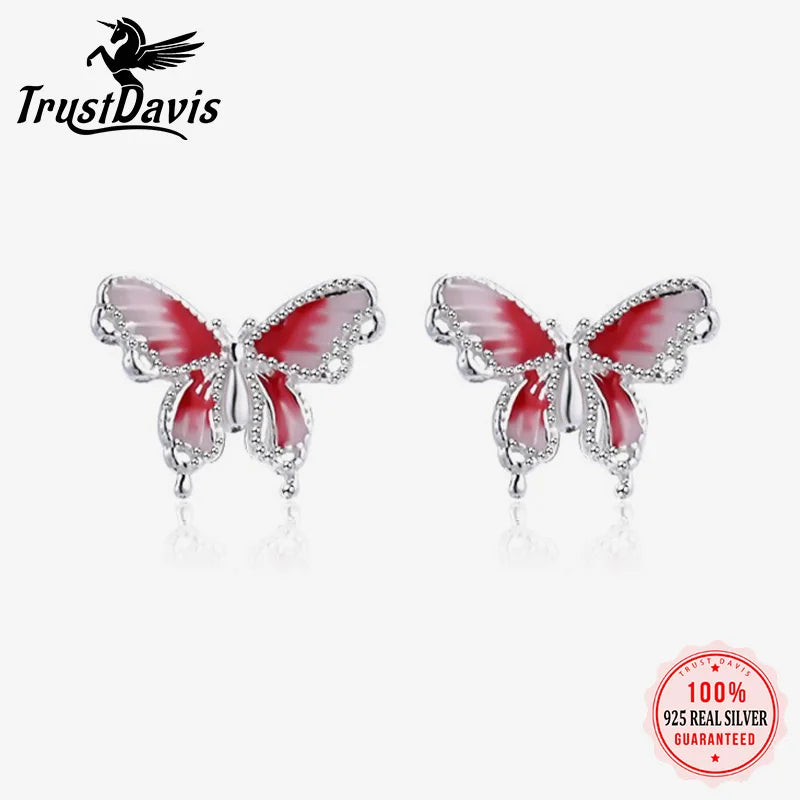 Sweet Romantic Butterfly Stud Earrings DA3208