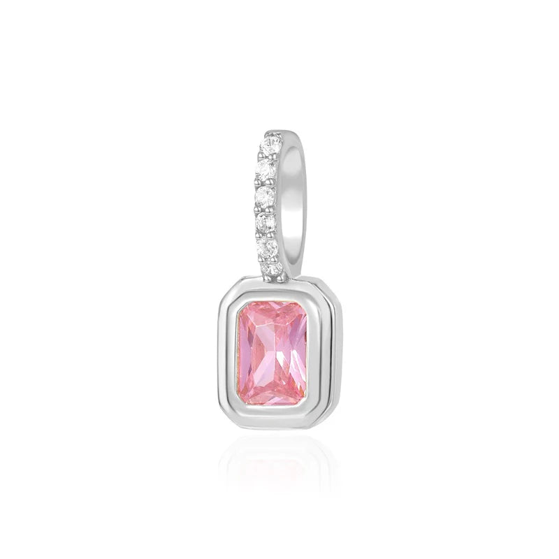 TSquare Colored Zircon Charm Pendant DZ1695