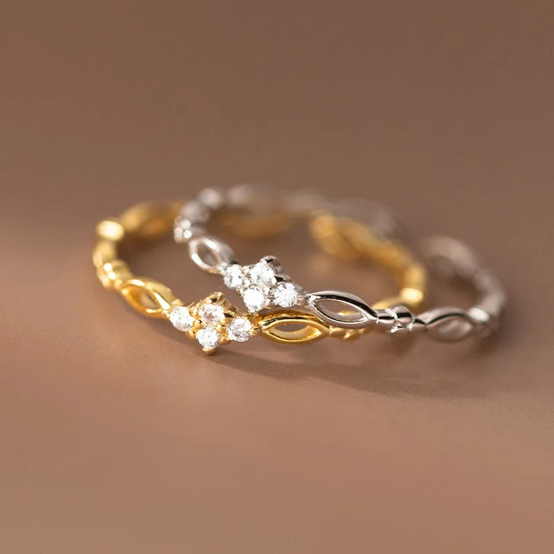 Geometric Cocktail Opening Ring DS4115