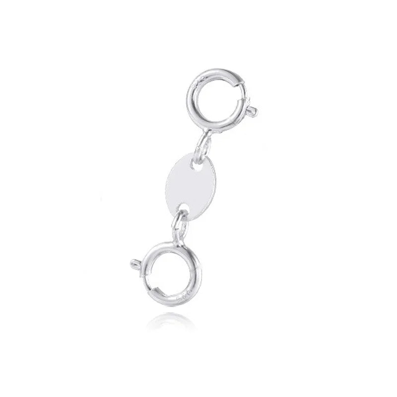 TrustDavis 925 Sterling Silver Fashion Classic Office Double-ended clasp DIY Necklace Bracelet Accessories Fine Jewelry DZ1838