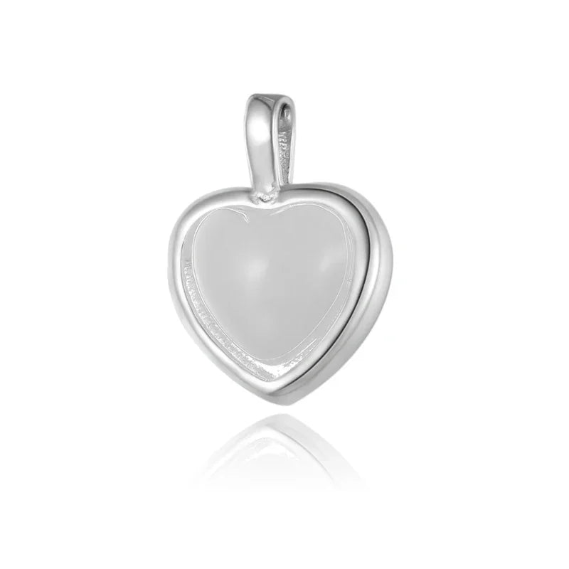 TrustDavis Real 925 Sterling Silver Fashion Sweet Heart Handmade DIY Necklace Bracelet Jewelry Accessories Party DZ1174