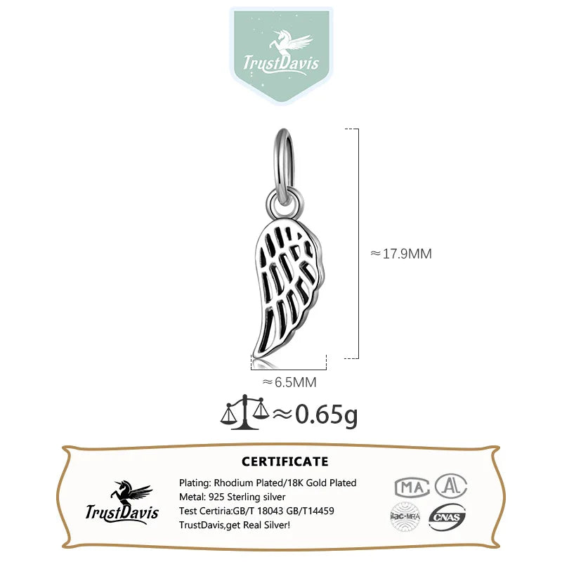 Angel Wings Pendant DIY Necklace Bracelet Accessories HY811