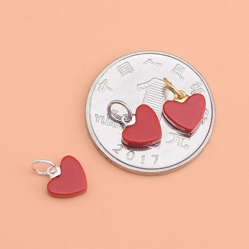 Heart Charms For Bracelet Or Necklace DIY Accessories HY032