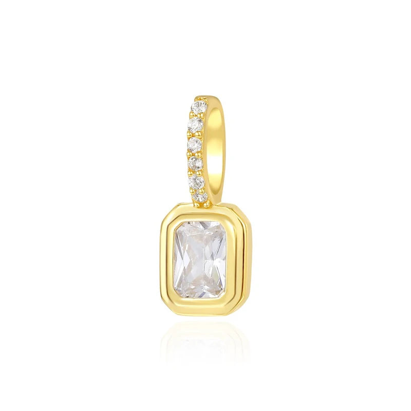 TSquare Colored Zircon Charm Pendant DZ1695