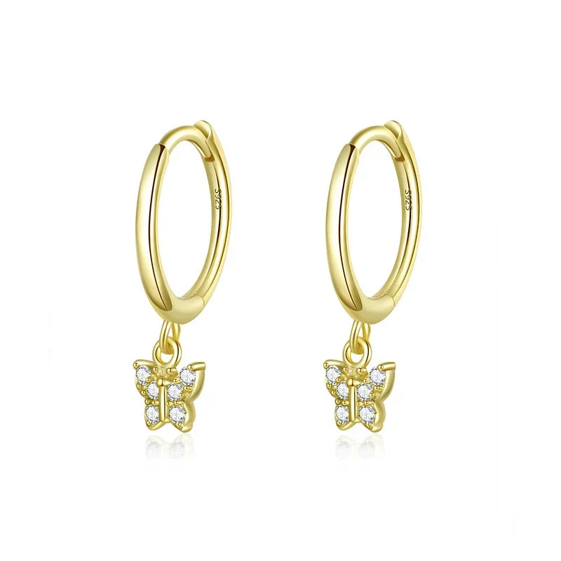 Butterfly Hoop Earrings DS3843