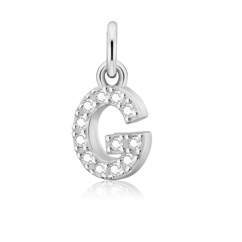 26 Letter Pendant Shiny Charm Pendant DIY Accessories Jewelry DZ423