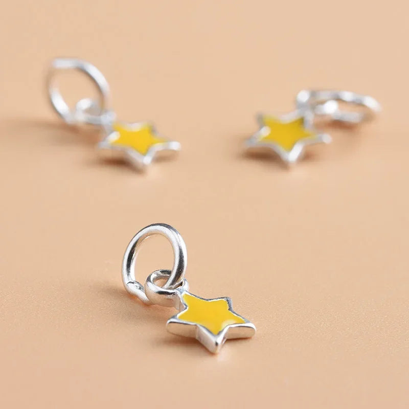 Yellow Star Charm Pendant HY126