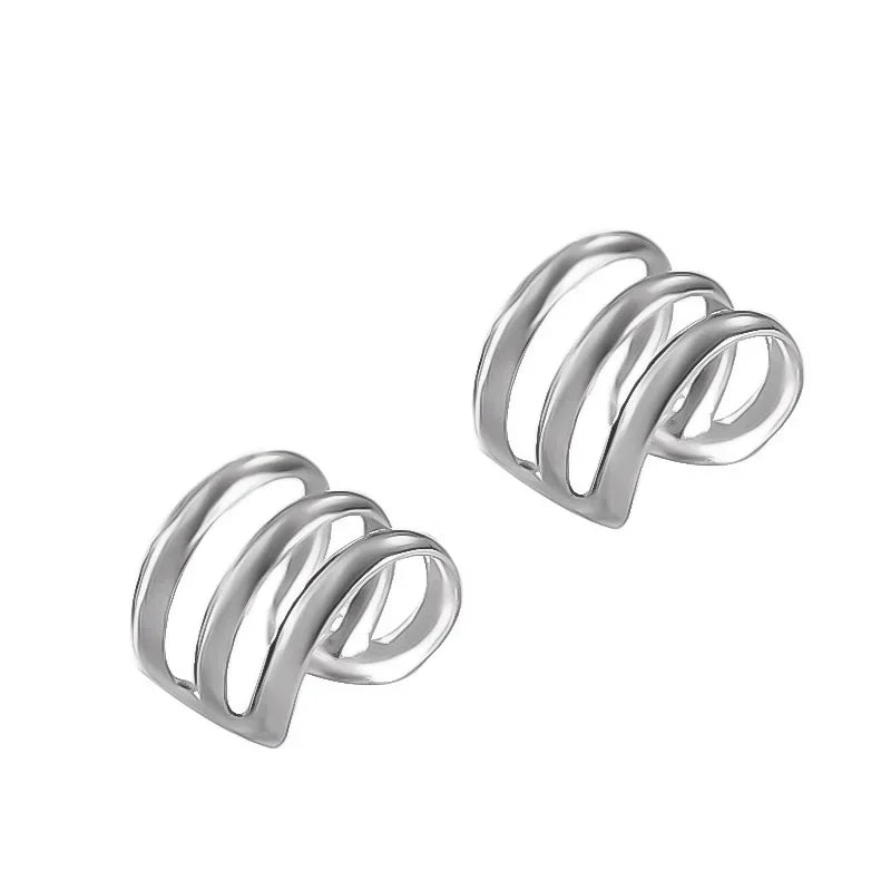 3 4 5 Layer Ear Cuff Clip On Earrings DA192