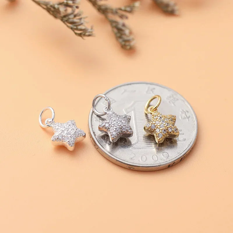Star Dazzling Charm Pendant Handmade DIY Accessories HY144