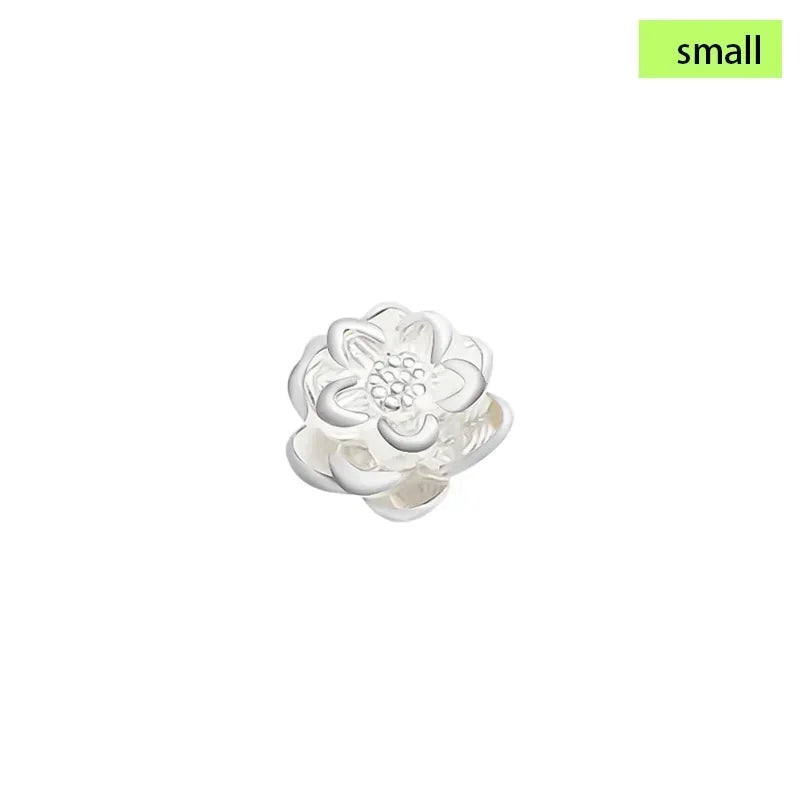 Trendy Lotus Flower Charm Pendant Handmade DIY Accessories DZ1682