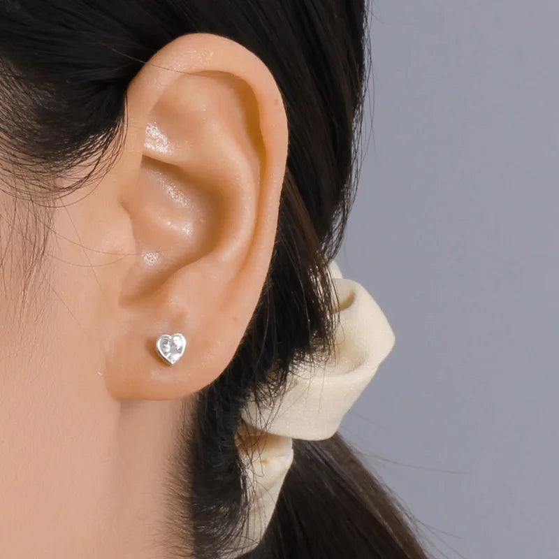 Romantic Heart Stud Earrings DE0038