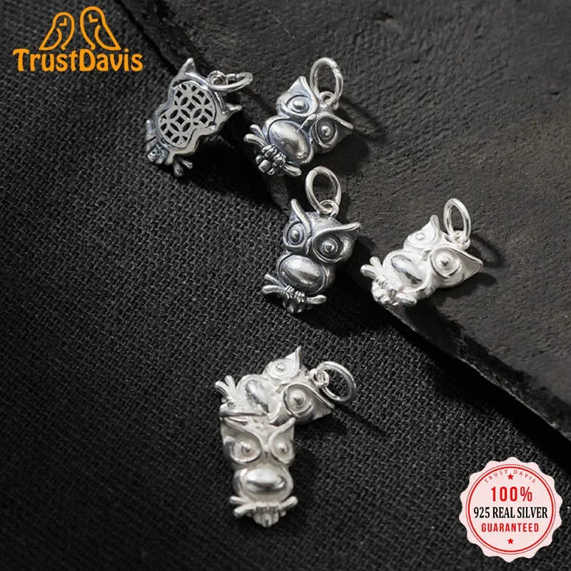 Animal Owl Charm Pendant DIY Accessories DZ98