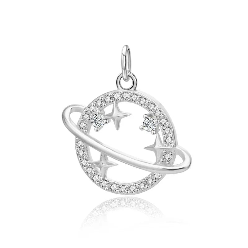 Star Planet Shiny Charms Pendant DIY Accessories Jewelry HY305