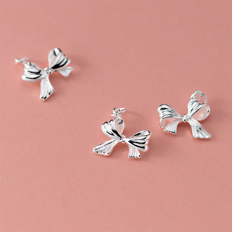 Bow Charm Pendant Handmade DIY Accessories Wholesale DZ1681