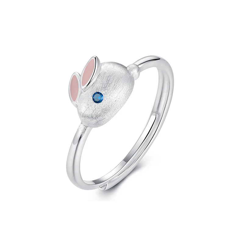 Cute Animal Rabbit Opening Rings DG0201