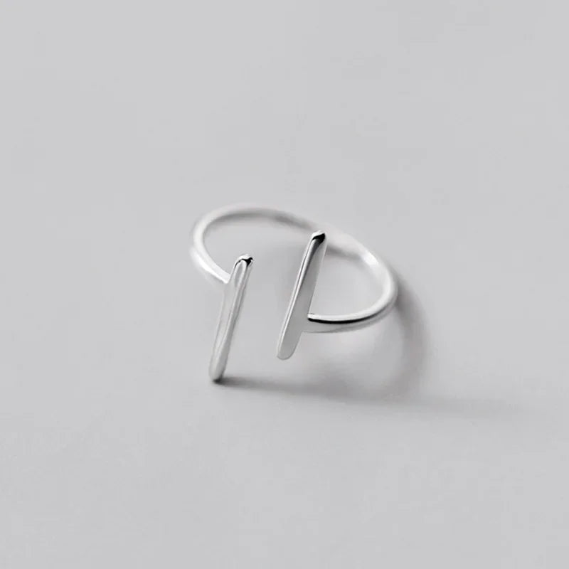 925 Sterling Silver Fashion New Sweet Stick Opening Ring DB118