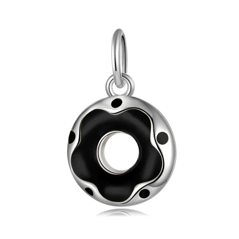 Colour Glaze Donuts Pendant Handmade DIY Accessories HY855