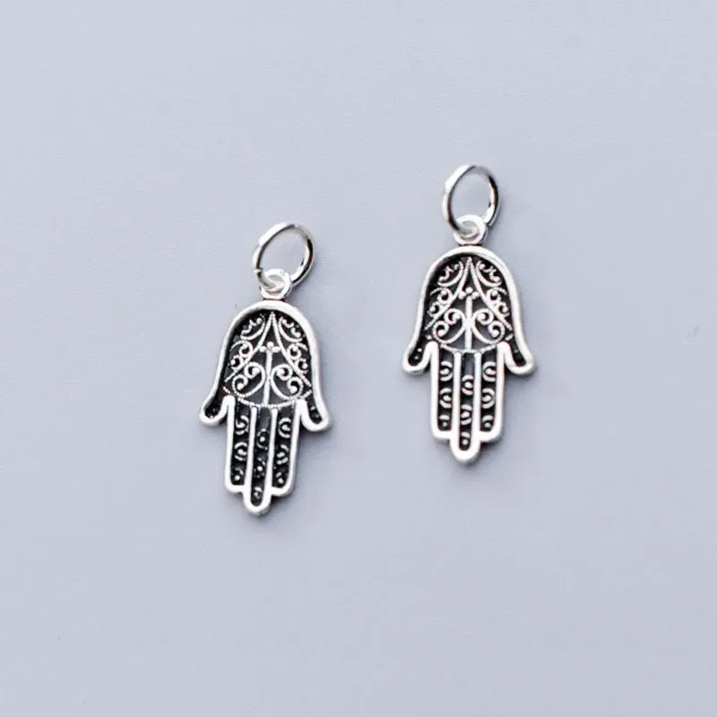 Cute Hollow Palm Charm Pendant Handmade DIY Accessories DZ142