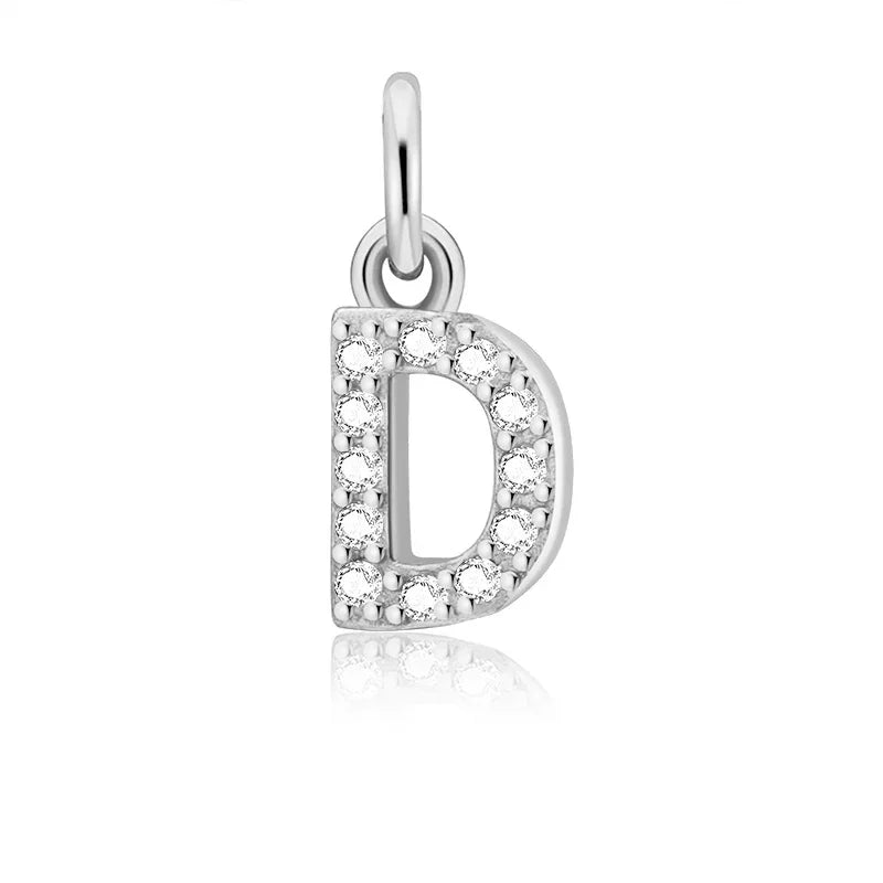 26 Letter Pendant Shiny Charm Pendant DIY Accessories Jewelry DZ423