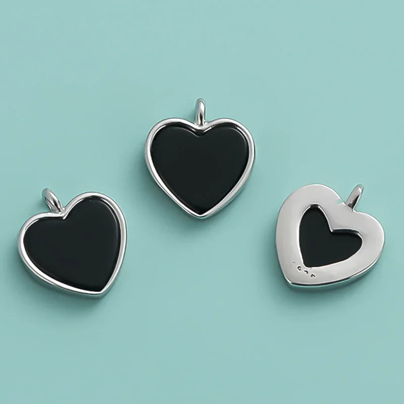 Heart Charm Pendant Handmade DIY Accessories Jewelry DZ1000