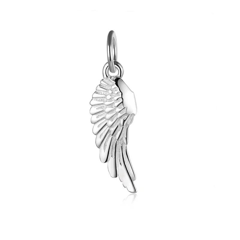 Angel Wings Charm Pendant DIY Accessories Fine 925 Jewelry HY800