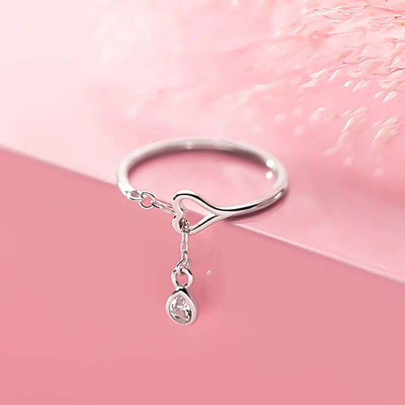 Beads Chain Open Finger Ring DS1891