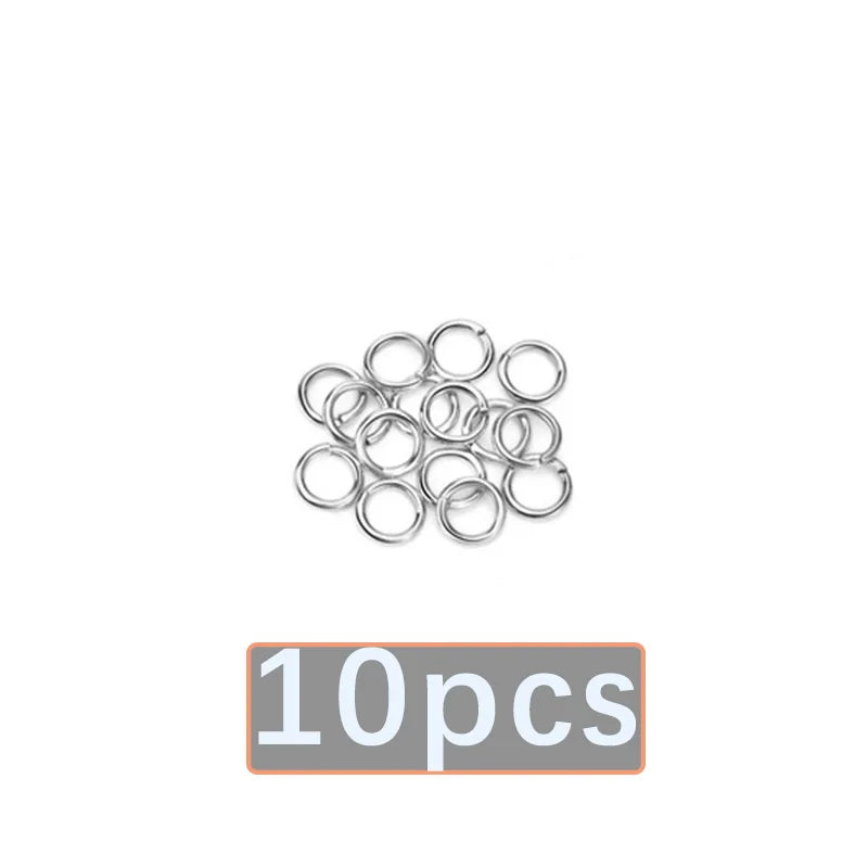 Trustdavis Real 925 Sterling Silver Open Loop Bracelet Earring Necklace With Loop Link DIY Manual Accessories Wholesale DZ24