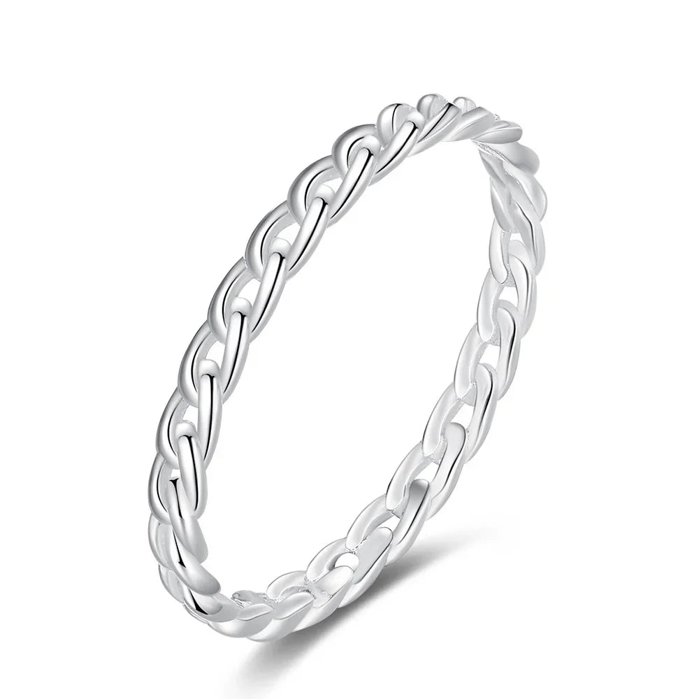Twist Chain Finger Ring DA1099