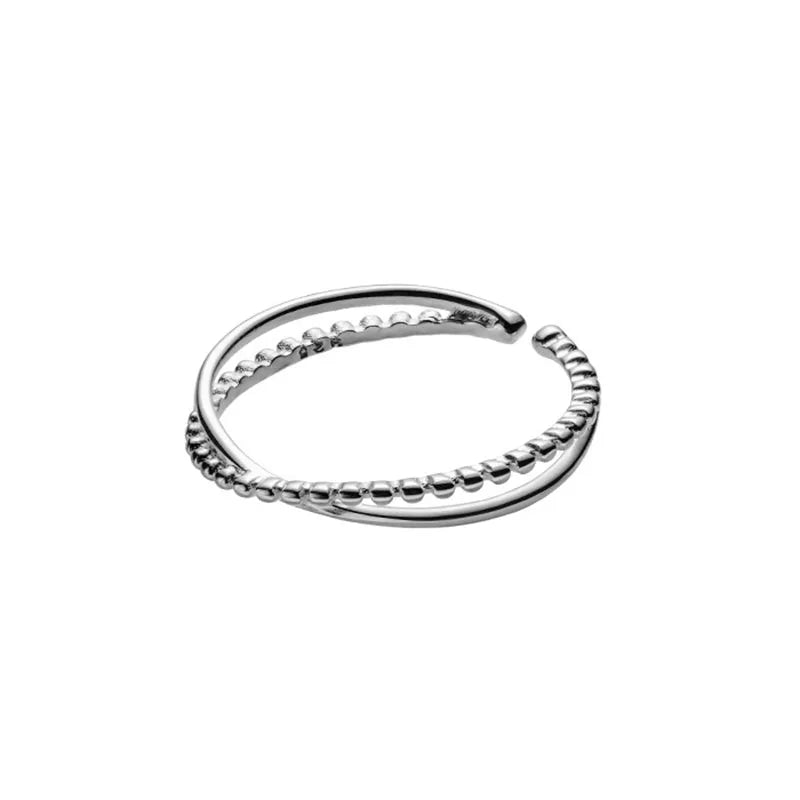 Sterling Silver Ring Fashion Women Cocktail DS107