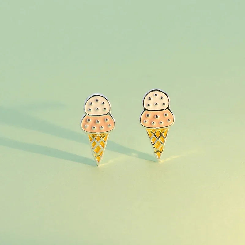 Ice Cream Style Stud Earrings Gift DS1533