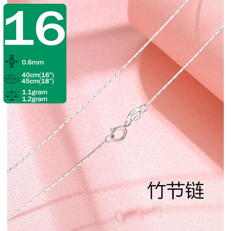 Water-wave Snake Beads Box Chain 40/45cm Necklace DC25