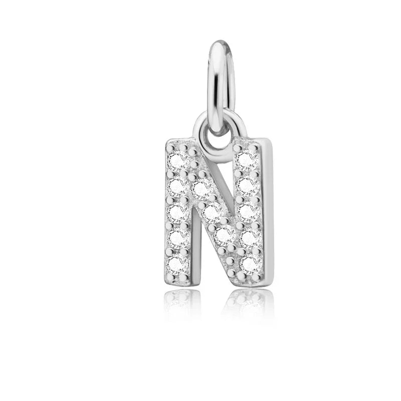 26 Letter Pendant Shiny Charm Pendant DIY Accessories Jewelry DZ423