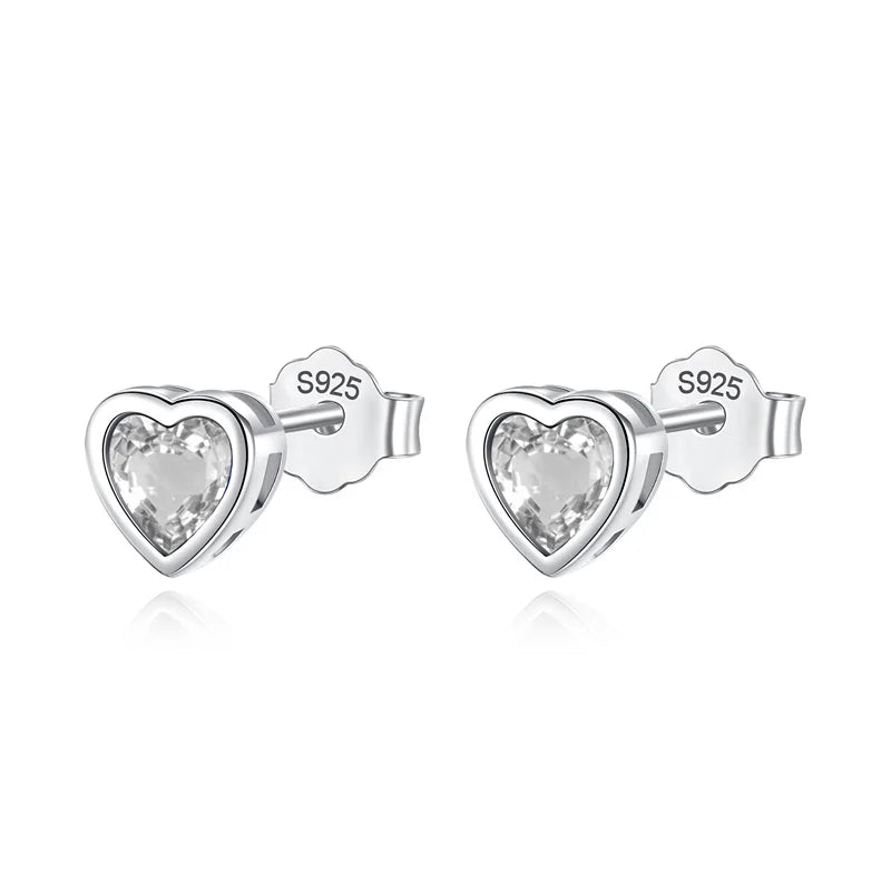 Romantic Heart Stud Earrings DE0038