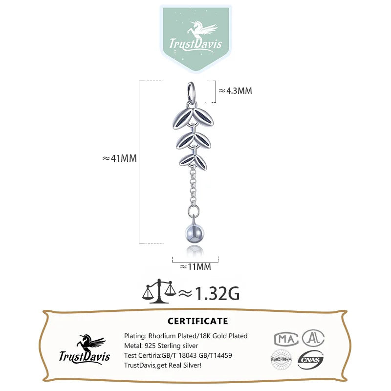 Leaves Tassel Chain Pendant HY510