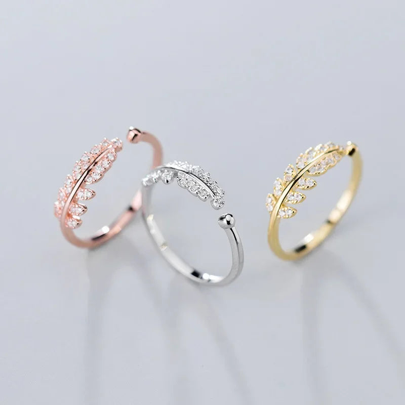 Leaves Opening Finger Ring DS958