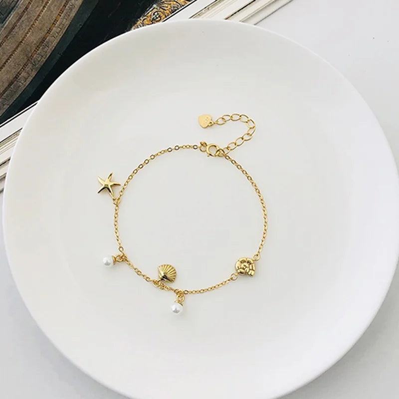 Beaded Star Shell Bracelet DS4819
