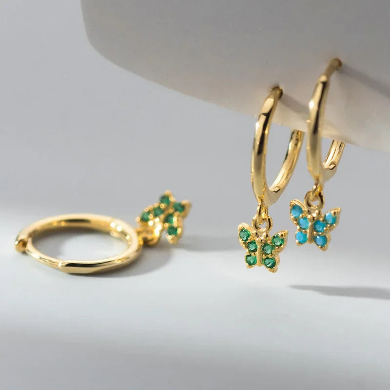 Butterfly Hoop Earrings DS3843