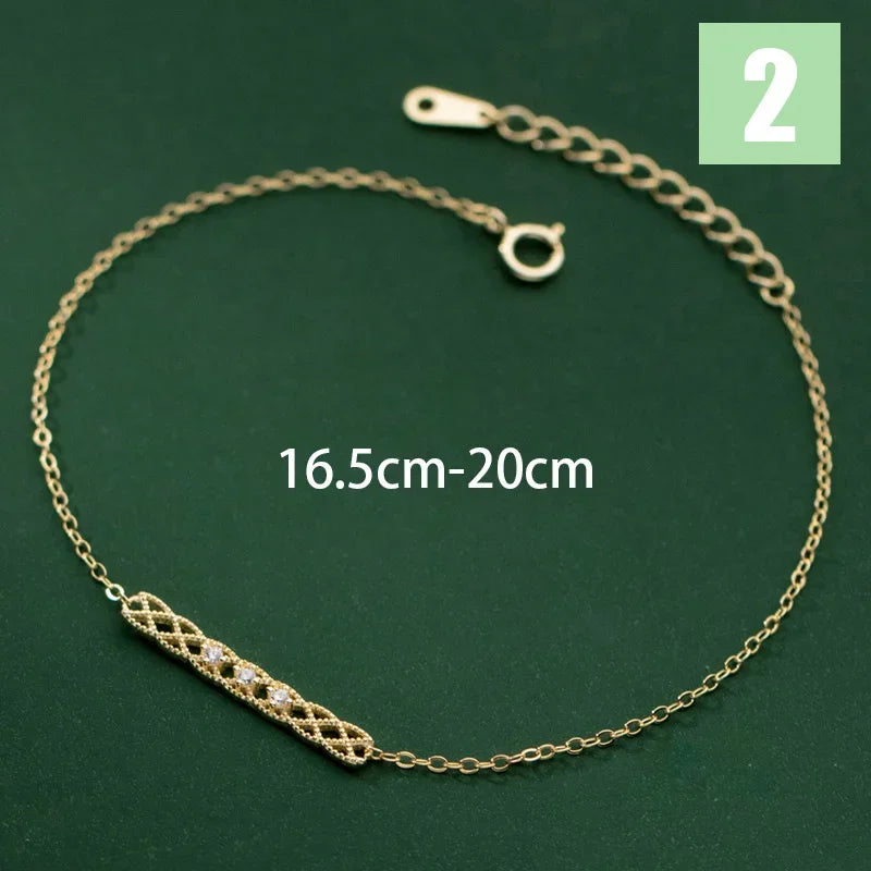 TrustDavis 925 Sterling Silver Sweet Heart Cross Thin Chain Bracelet for Women Wedding Birthday Fine S925 Jewelry DS3977