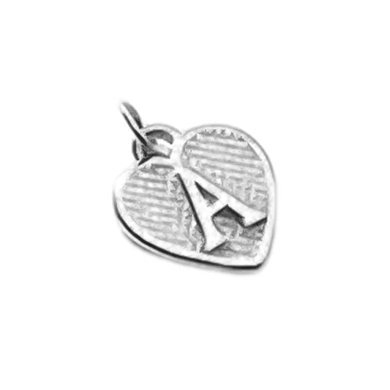 TrustDavis Real 925 Sterling Silver Name Necklace 26 Heart DIY Accessories Pendant for Women Wedding Clavicle Jewelry DZ1795