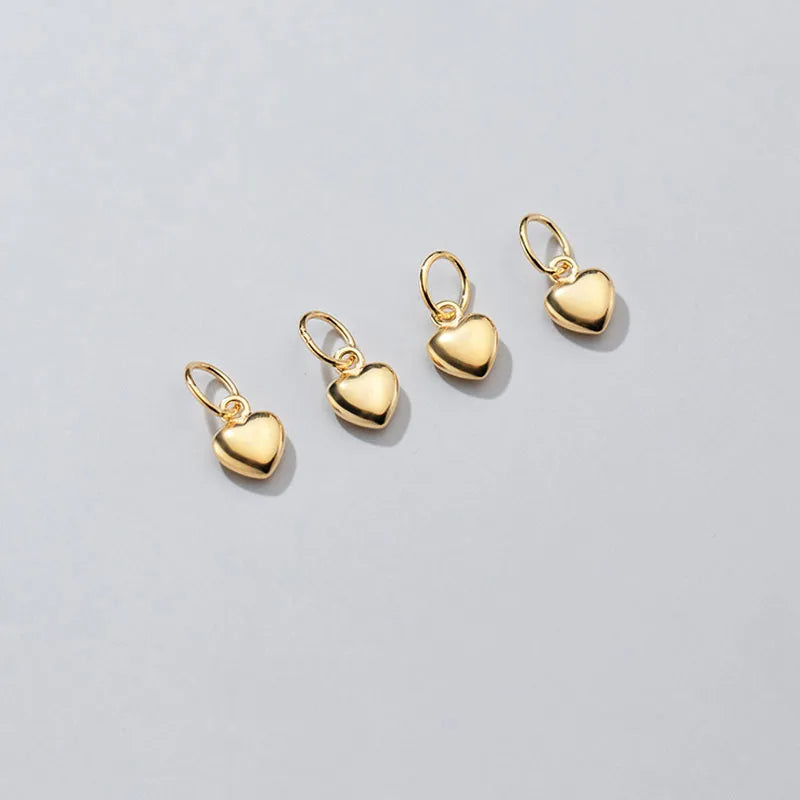 Heart Charm Pendant Handmade DIY Accessories Jewelry DZ75